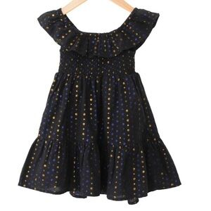 Roller Rabbit Girls Black Polka Dot Dress